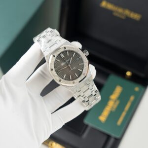 Audemars Piguet 15454 Fosted Gold Super Clone Watch Grey Dial 37mm