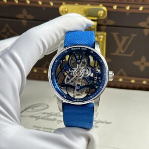 Audemars Piguet 26600 Tourbillon Openworked Best Super Clone Watch Blue 41mm