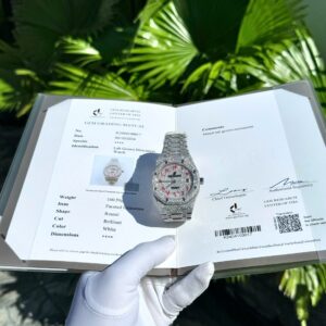 Audemars Piguet Best Super Clone Watch Custom Diamonds Moissanite Hong Kong 41mm