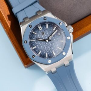 Audemars Piguet Best Super Clone Watch Royal Oak Offshore 15605SK Bezel Rubber Bule 43mm