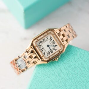 Cartier Panthere Women’s Super Clone Watch Rose Gold Quartz 27mm