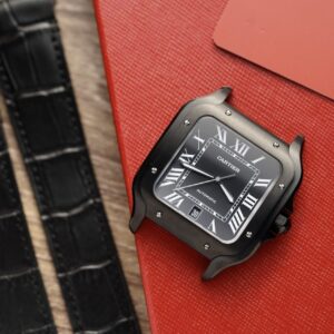 Cartier Best Super Clone Watch Santos De Cartier WSSA0039 Black Dial BV Factory 39.8mm