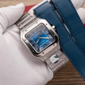 Cartier Santos De Cartier WSSA0013 Super Clone Wath Blue Dial BV Factory 39.8mm