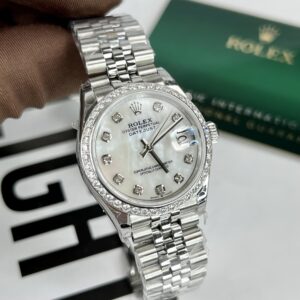 Rolex DateJust Super Clone Watch Jubilee Strap With Mother of Pearl Dial 31mm