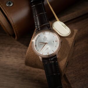 Omega De Ville Prestige Power Reserve Super Clone Watches Brown Leather Strap 39.5mm