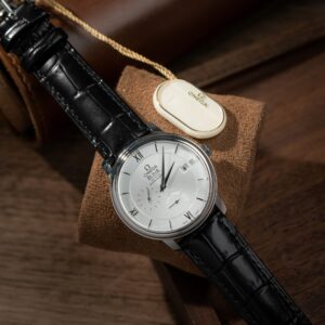Omega De Ville Prestige Power Reserve Super Clone 11 Watches White Dial Leather Strap 39.5mm