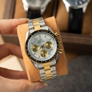 Omega SpeedMaster MoonWatch Chronogarph Demi Gold Super Clone Watch 42mm
