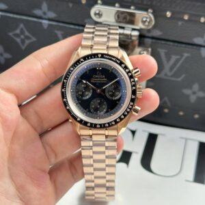 Omega Best Super Clone Watch SpeedMaster MoonWatch Rose Gold OM Factory 42mm