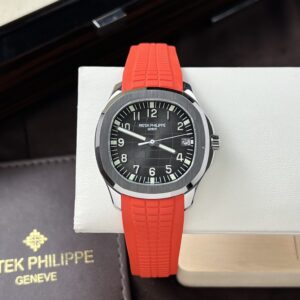 Patek Philippe Super Clone Watch Aquanaut 5167A Red Rubber Strap 3K Factory 40mm