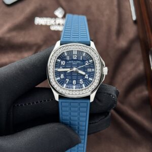 Patek Philippe Aquanaut 5067 Super Clone Watch Blue Dial Rubber Strap PPF Factory 35.6mm