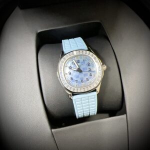 Patek Philippe Aquanaut 5072R Super Clone Watch Blue Diamond PP Factory 35.6mm