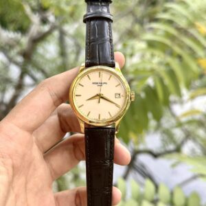Patek Philippe Calatrava 5227J Super Clone Watch Leather Strap 3K Factory 39mm