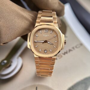 Patek Philippe Nautilus 7118 Super Clone Watch Rose Gold 3K Factory 35.2mm