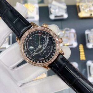 Patek Philippe Sky Moon Celestial 6104R Super Clone Watch Black Dial 40mm