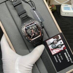 Richard Mille RM055 Carbon NTPT Super Clone 1:1 Watch Black BBR 45mm