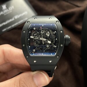 Richard Mille Super Clone Watch RM055 Black Ceramic Rubber Strap BBR Factory 45mm