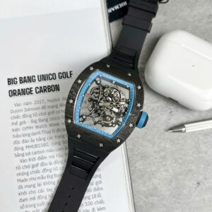 Richard Mille RM055 Super Clone Watch Full Carbon Case Rubber Strap 45mm