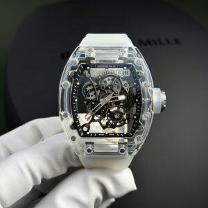 Richard Mille RM055 Sapphire Crystal Super Clone Watch Rubber Strap 45mm