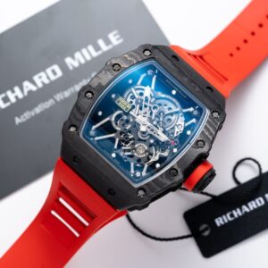 Richard Mille RM35-01 Super Clone 1:1 Watch Red Rubber Strap 45mm