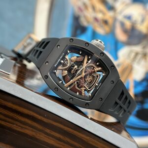 Richard Mille Super Clone Watch RM47 Samurai Ceramic Rubber Strap 42.7mm