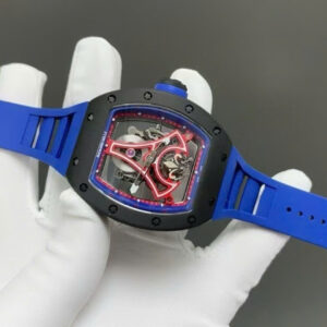 Richard Mille Super Clone Watch RM52-03 Paris Saint-Germain Tourbillon Ceramic Black 40x48mm