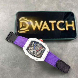 Richard Mille Super Clone RM67-02 Refined Case White Carbon Super Light 37 Grams 38.7×47.52mm