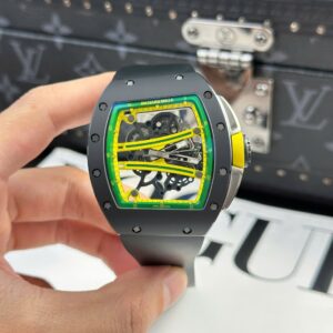Richard Mille Super Clone Watch RM61-01 Manual Winding Yohan Blake Ceramic Black ZF 42.7×50.23mm