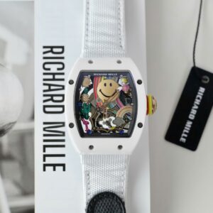 Richard Mille Best Super Clone Watch RM88 Smiley White Ceramic 42mm