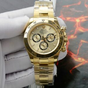 Rolex Best Super Clone Watch Daytona 126508 Yellow Dial Oyster Strap 40mm
