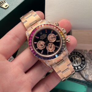 Rolex Best Super Clone Watch Cosmograph Daytona 116595RBOW Black Dial Noob Factory 40mm