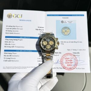 Rolex Cosmograph Daytona Super Clone Watch Mother Of Pearl & Moissanite Diamonds Dial 40mm