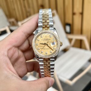Rolex DateJust 126283RBR Palm Leaf Dial Gold Super Clone 11 Watch 36-41mm