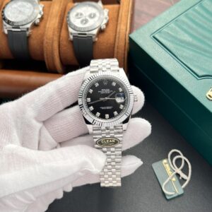 Rolex DateJust 126334 Super Clone Watch Black Dial With Diamond Clean Factory 41mm