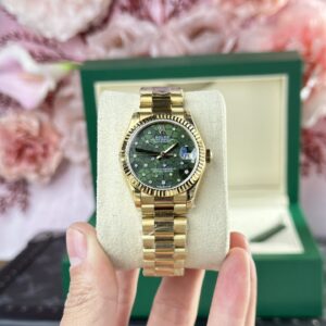 Rolex Super Clone Watch DateJust 278288 Olive Flower Pattern Dial 31mm