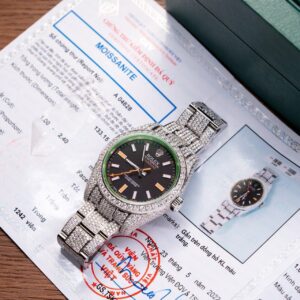 Rolex Best Super Clone Watch With Moissanite Diamond Hong Kong 41mm