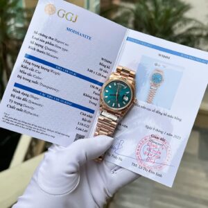 Rolex Day-Date 128235 Super Clone Watch Dial Diamonds Moissanite Weight 158gram QF 36mm
