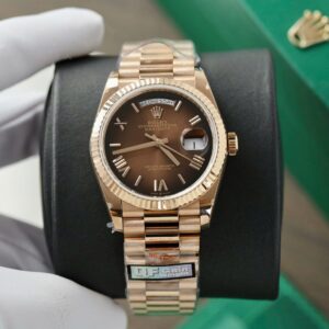 Rolex Day-Date 128235 Super Clone Watch Dial Chocolate Weight 158gram QF Factory 36mm