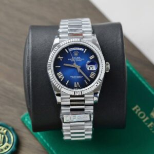Rolex Day-Date 128236 Best Super Clone Watch Dial Blue Weight 158gram QF Factory 36mm