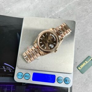 Rolex Day-Date 228235 Best Super Clone Watch Chocolate Dial GM Factory 40mm