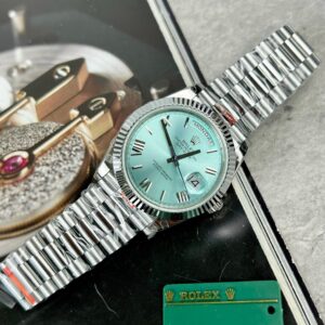 Rolex Day-Date 228236 Super Clone 11 Watch Ice Blue Dial GM Factory 40mm