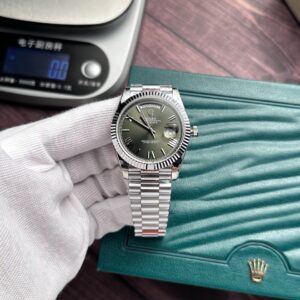 Rolex Day-Date 228236 Super Clone Watch Refine Green Dial GM V2 40mm