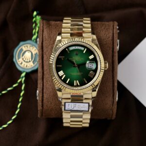 Rolex Super Clone Watch Day-Date 228238-0069 Green Ombre 185 Grams QF Factory 40mm