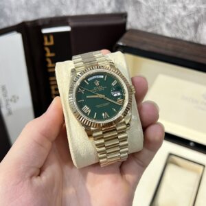 Rolex Day-Date 228238 Super Clone Watch Green Dial Refined 166gr GM V2 40mm