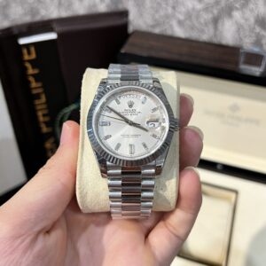 Rolex Day-Date 228239 Super Clone Watch White Dial Refine 166gram GM V2 40mm