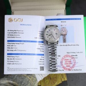 Rolex Day-Date Best Super Clone Watch Custom Diamonds Moissanite GM Factory 40mm