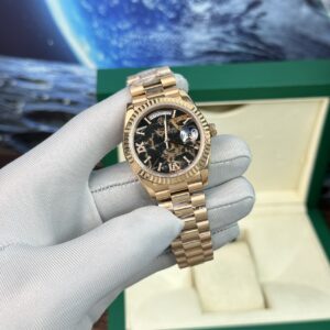 Rolex Super Clone Watch Day-Date Rose Gold Lava Dial BP Factory 40mm