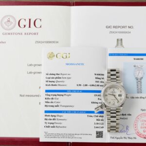 Rolex Day-Date Dial MOP Best Super Clone Watch Custom Moissanite Diamonds 36mm