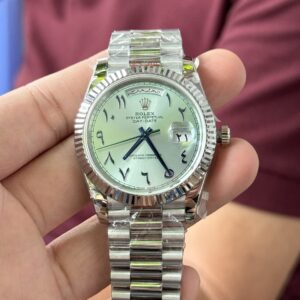 Rolex Day-Date Super Clone Watch Blue Dial Arabic Markers GM V2 40mm