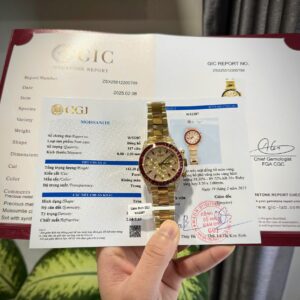 Rolex Daytona 126598TRU Super Clone Watches Custom Gold Wrapped + Ruby + Diamonds Moissanite 40mm