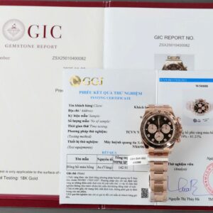 Rolex Daytona Super Clone Watch Custom Gold Wrapped 18K + Movement Calibre 4131 40mm